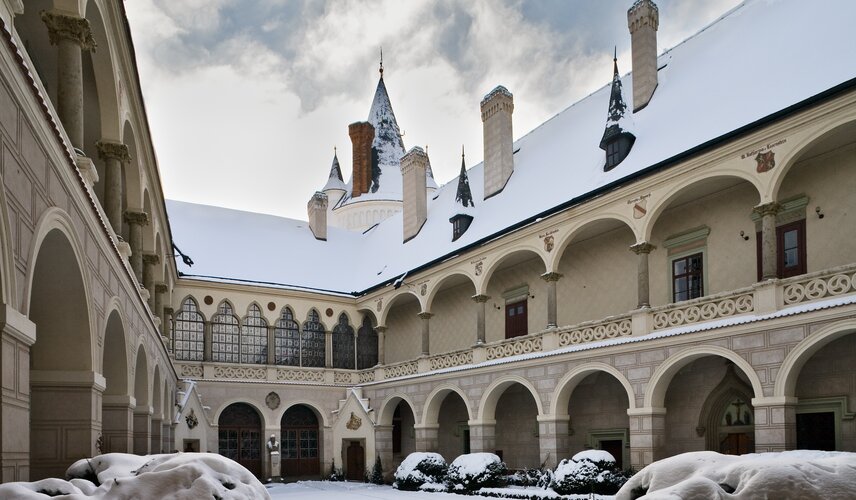 Žleby v zimě Žleby v zimě